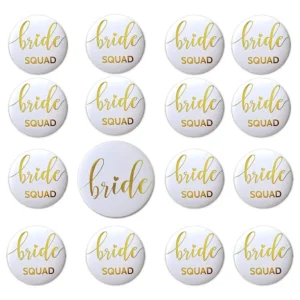 Botones Decorativos de Papel Aluminio Dorado 'Fiesta Elegante' para Despedidas de Soltera: Toque Brillante y Sofisticado, Fácil Aplicación, Paquete de