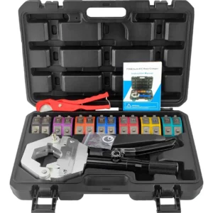 Crimpadora Manual de Manguera Hidráulica Industrial X-Tech 7110: Crimpa con Precisión Mangueras de Aire Acondicionado R134a/R12, Reparaciones Rápidas