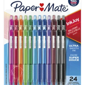 Bolígrafos Retráctiles Bic® Cristal® Up: Paquete de 24 Colores Vibrantes, Punta Mediana 1.0mm para Escritura Suave y Precisa - Ideal para Oficina, Esc