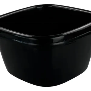 Paquete de Platos Grandes de Plástico para Lavabo, Marca InnovaPlast, Modelo X-500 Negro Mate: Resistencia Superior y Diseño Moderno para Tu Baño
