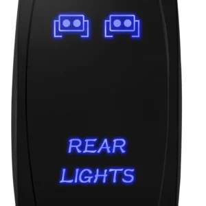 Interruptor Rocker LED 20A 12V con Luz Azul Brillante | Marca GENÉRICA | Modelo X-2000 | Encendido/Apagado Resistente y Duradero para Automóviles, Mot