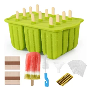 Moldes de Silicona Flexible para Paletas de Hielo, 12 Cavidades, Marca OXO Good Grips - Diseño Anti-Derrames, Fácil Desmolde y Limpieza - ¡Disfruta Re
