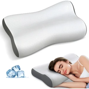 Almohada Cervical Ergonómica Beslovo KH-SLP-02: Alivio del Dolor de Cuello y Descanso Reparador | Diseño Ergonómico, Hipoalergénica, Fácil Lavado