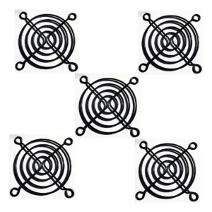 Ventiladores de Rejilla Negros 60mm – Pack x 5: Optimiza la Ventilación con Calidad y Durabilidad, Marca Genérico, Modelo VR60, Ideal para Gabinetes y