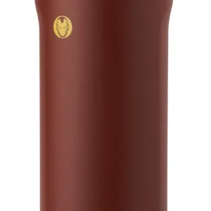 Botella de Agua Aislada al Vacío Iron Man Marvel 710ml con Popote Integrado | Acero Inoxidable | Diseño Coleccionable | Hidratación en Movimiento