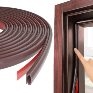 Tira de Sellado para Puertas Adhesiva de Goma Marrón | Marca: [Marca del Producto] Modelo [Número de Modelo] | Aislamiento Térmico y Acústico Superior