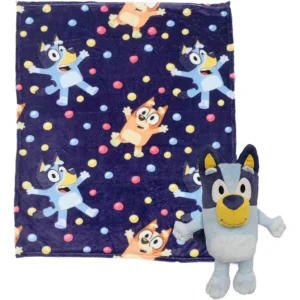 ¡Sueños Mágicos con Bluey! Juego de Almohada y Cobija de Tacto Seda Northwest 1BLY/31200/0002/RET - Suavidad Excepcional, Diseño Encantador, Medidas I