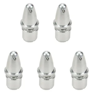 Adaptadores de Hélice para Avión RC - E-flite® - Juego de 5 Piezas en Plata - Compatibilidad Universal - Mayor Durabilidad y Rendimiento Óptimo en Mod