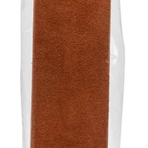 Tira de Piel Genuina Color Café Medio - Marca [Marca del Producto] - Modelo [Modelo del Producto] - 1 Metro - Ideal para Manualidades, Tapicería y Pro