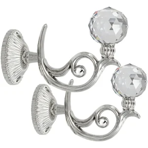 Ganchos para Cortinas de Vidrio Plateados: Marca Acme, Modelo CrystalGrip - Elegancia y Durabilidad, Fácil Instalación, Resistencia Superior, Ideal pa