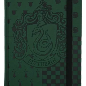 Libreta Diario Encadenado Slytherin Crest Verde - Producto Oficial Harry Potter, Diseño Exclusivo para Fans, Portada Grabada, Páginas Rayadas, Ideal p