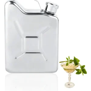 Petaca Clásica de Acero Inoxidable 5 Oz. 'Stanley': Elegancia Portátil para Whisky y Bebidas Espirituosas - Diseño Duradero y a Prueba de Fugas para D