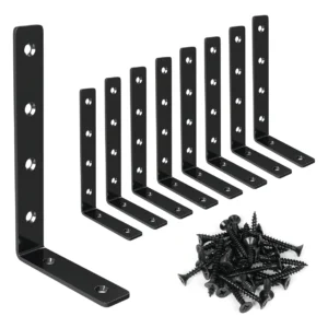 Soportes de Estante Angular Acero Inoxidable [Marca Genérica] – Paquete de 8, Modelo [Modelo/Código], Alta Resistencia, Diseño Moderno, Ideal para Coc