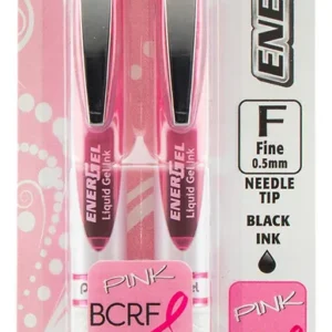 Bolígrafo de Gel Pentel EnerGel Pearl Deluxe 0.5mm Punta Fina Rosa - Escritura Suave y Precisa, Diseño Elegante para Oficina y Estudio - Tinta Gel de