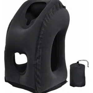 Almohada Inflable de Viaje TEMPUR® - Modelo Transit: Soporte Ergonómico para Cuello y Cabeza, Descanso Superior en Viajes Largos, Compacta y Cómoda