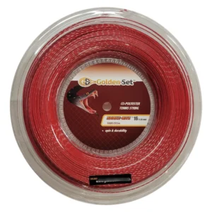 Cuerda de Tenis Poliéster Golden Set Snake-Bite 200 Metros: Máximo Control y Durabilidad para Jugadores Exigentes - Ideal para Todas las Canchas