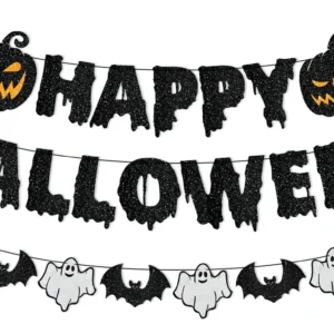 ¡Decora tu espacio con la magia de Halloween! Guirnalda de Papel Colgante [Marca Genérica] - Modelo [Modelo Específico] para Decoración de Paredes y F