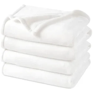 Cobija de Forro Polar Ultra Suave Tamaño Queen - Marca SleepWell - Blanco Nevado: Confort Superior, Ligereza y Calidez Inigualable para un Descanso Pl