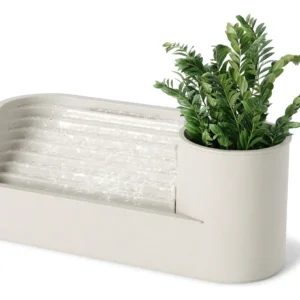 Fuente de Agua Decorativa de Mesa Modelo Arena: Humidificador Integrado y Diseño Elegante para Hogar u Oficina | Marca Hydrosafe