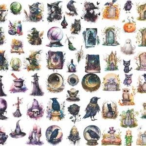 Papel de Arroz de Morera Halloween | Stamperia | Diseño Temático para Decoupage y Manualidades Creativas | Textura Delicada, Fácil de Usar, Alta Calid