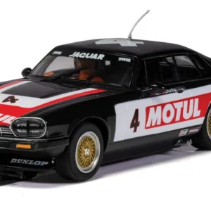 Slot Car Jaguar XJS Motul Spa 24 Horas 1982 Escala 1:32 - Coleccionable de Carreras Clásico, Detalles Auténticos y Alto Rendimiento para Pistas Scalex