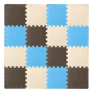 Tapete de Juego Infantil de Espuma Baby Care - Modelo Play Mat: 36 Baldosas Entrelazadas, Seguro y Suave para Bebés y Niños, Fácil de Limpiar y Resist