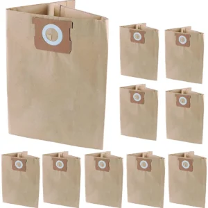 Paquete de 10 Bolsas de Aspiradora Desechables GENUINAS para Shop-Vac® y Vacmaster®: Modelos Selectos | Alta Filtración | Fácil Instalación y Reemplaz