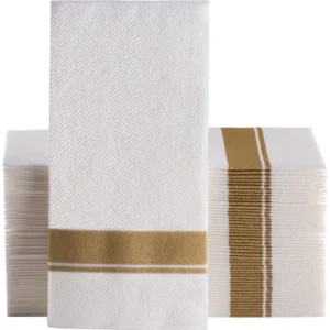 Toallas de Mano Desechables Premium [MARCA] Elegancia y Practicidad: Servilletas de Papel Decorativas de Alta Absorción para Baños y Eventos, Diseño [