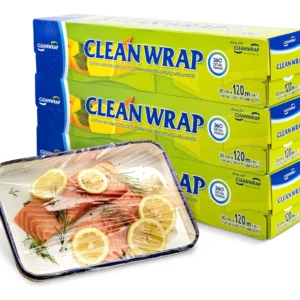 Envoltura de Plástico para Alimentos Glad® ClingWrap: Paquete Triple sin BPA, Conserva Frescura, Versátil para Cocina y Almacenamiento, Calidad Garant