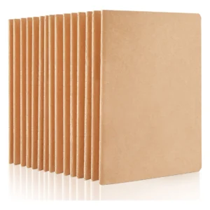 Paquete de 15 Cuadernos Kraft en Blanco Artesanía Mexicana, Marca 'CreativaMente': Papel Grueso de 120g/m², Ideal para Dibujo, Bocetos y Escritura Cre