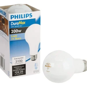 Bombilla de Luz LED Aline Blanca 200W - Iluminación Eficiente y Potente con 3405 Lúmenes, Base Mediana E26, Ideal para Iluminar Espacios Amplios y Aho