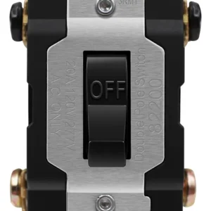 Interruptor de Luz de Palanca Doble Polo Leviton Decora 20A 120/277V Negro: Control de Iluminación Seguro y Eficiente para Hogar y Oficina - Modelo 56