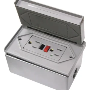 Kit de Cubierta Resistente a la Intemperie Gris Leviton 49605-GY - Protección Superior para Exteriores - Evita Daños por Lluvia y Sol - Fácil Instalac