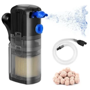 Filtro Interno para Acuario AquaClear 3 en 1: Flujo Ajustable, Filtración Mecánica, Química y Biológica, Ideal para Peces Tropicales, Fácil Instalació