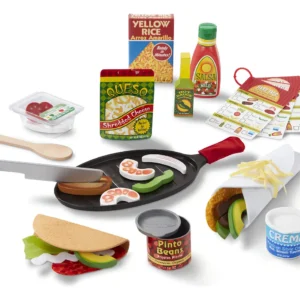 ¡A cocinar! Juego de Tacos y Tortillas de Madera - 43 Piezas - Marca Imaginarium: Desarrollo Infantil, Juego de Roles, Cocinita, Fomenta Creatividad y