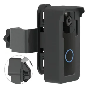 Fieybirt Soporte Antirrobo para Timbre de Puerta: Kit de Montaje Ajustable y Seguro | Protección Reforzada | Fácil Instalación y Amplia Cobertura | Mo