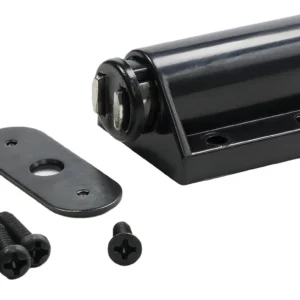 Cierre Magnético ROK Hardware ROKMPC1BLK para Puertas de Clóset - Negro, Juego de 2, Fácil Instalación con Imán Potente y Diseño Discreto, Ideal para