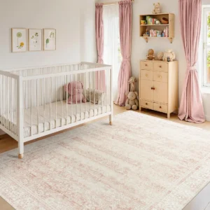 ¡Dale un toque chic y funcional a tu hogar! Tapete de entrada lavable y antideslizante Bohemian Dream en rosa bohemio, ideal para proteger y embellece
