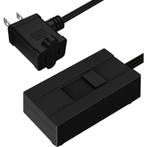 Atenuador de Sobremesa Inteligente GE con Enchufe Negro Regulable - 360W de Potencia - Control de Intensidad y Ambiente Perfecto - Modelo 53187