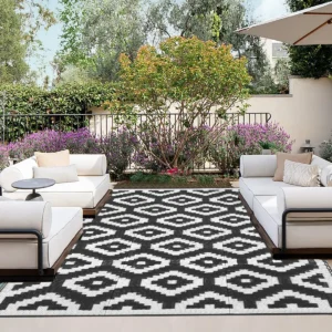 Alfombras Reversibles Para Exterior Marca [Marca Genérica] Modelo [Modelo Genérico] - Plástico Resistente, Diseño Versátil, Ideal para Patio, Fácil Li