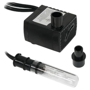 Bomba Sumergible Para Fuente de Agua con Iluminación LED y Transformador Incluido | Marca X | Modelo YZ123 | Flujo Ajustable, Silenciosa y Eficiente |