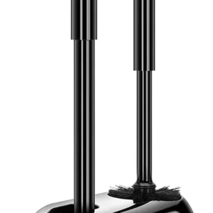 Juego de Escobilla y Émbolo para Baño OXO Good Grips® Negro: Limpieza Profunda y Diseño Elegante con Mango Antideslizante y Soporte Compacto - Modelo