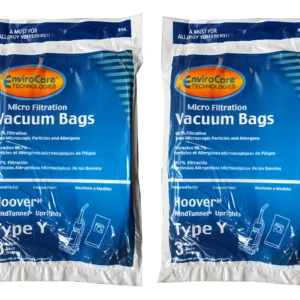 Bolsas de Repuesto Hoover Allergy Type Y para Aspiradoras WindTunnel: Captura Alérgenos y Disfruta de un Hogar Más Limpio y Saludable - Pack de 6
