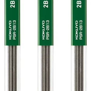 Recarga de Mina para Portaminas Pentel Ain Stein 1.3mm 2B - Paquete Triple | Grafito de Alta Calidad, Trazo Oscuro y Resistente, Fabricación Japonesa