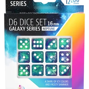 Dados de Seis Caras Premium, Diseño Cósmico Estelar, Marca [Marca Imaginaria: 'AstroDados'], Resina de Alta Calidad, Juego de Rol y Mesa, Experiencia