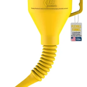 Embudo Flexible Extendido K472: Para Aceite y Líquidos Automotrices, Alcance Amplio y Antigoteo. Ideal para Motores y Mantenimiento Profesional y Domé