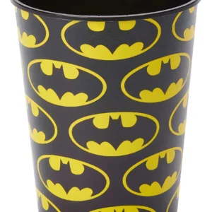 ¡Celebra como un superhéroe! Tazas de Plástico Batman para Fiesta, 16 Onzas, Paquete de 8 Unidades - Ideal para Cumpleaños y Eventos Temáticos. Diseño