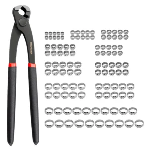 Abrazaderas de Manguera Acero Inoxidable 304, 100 Piezas de la Marca [Nombre de la Marca]. Resistencia Superior, Anticorrosión, Ajuste Preciso. Ideal
