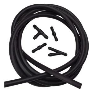 Kit de Manguera para Líquido Limpiaparabrisas UNIVERSAL con 4 Conectores - Repuesto Automotriz Esencial - Fácil Instalación y Visibilidad Óptima