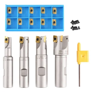Juego de Fresas Indexables de 90 Grados para Metal Duro [Marca Genérica] con Insertos APKT11T3: Kit Completo para Fresado Preciso en Aceros, Inoxidabl